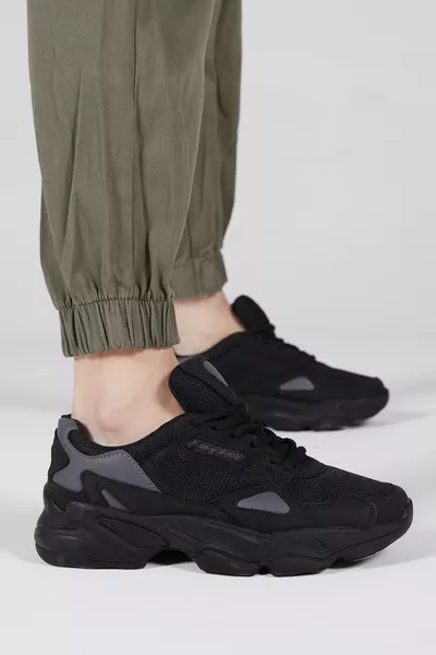 Baskets unisexes noires Zhr