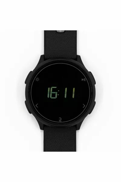 ساعة تشغيل كرونومتر مقاومة للماء - أسود - m