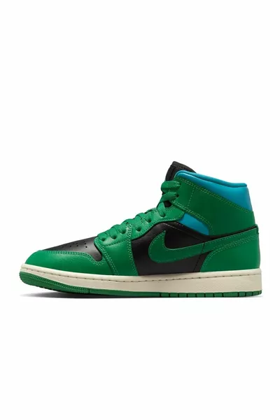 Air Jordan Air 1 Mid Green Sneaker TUBI