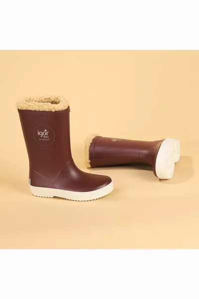 Enfants Burgundy Splash Nautico Bottes De Neige Imperméables 