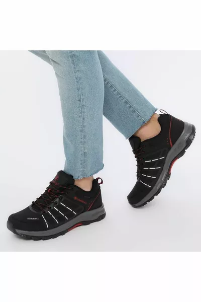 Zwarte waterdichte lage enkellaarzen voor heren Duncan-schoenen