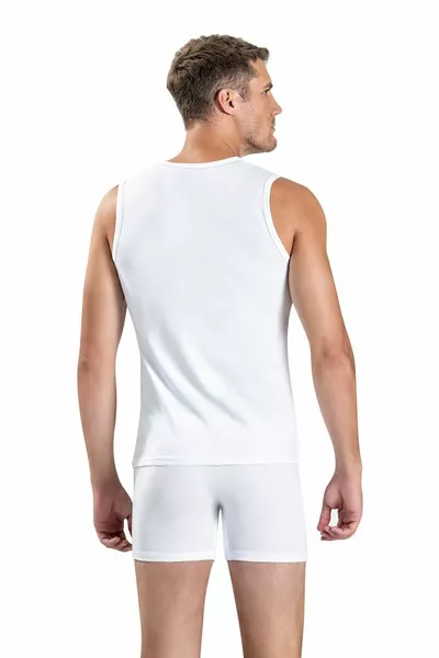JIBER  HEREN ZERO SLEEVE V-HALS TANKTOP ENKEL