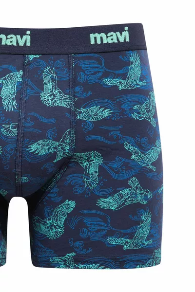 Eagle Printed Navy Blue Boxer 