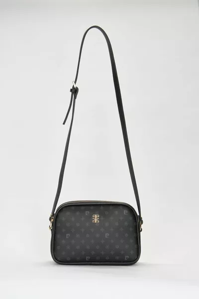 Zwarte Monogram Dames Schoudertas 