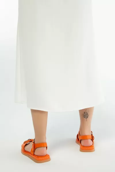 Sandali bassi da donna in vera pelle   Bn Sndlt 