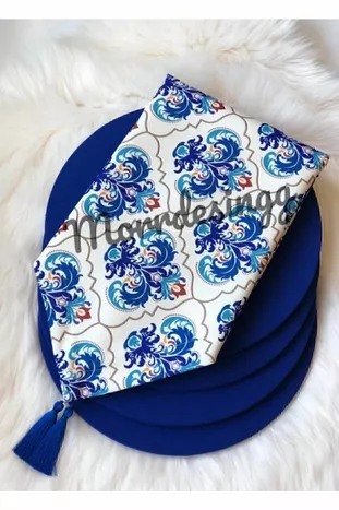 Набор узоров из синей плитки. 1 Бегун 6 Supla