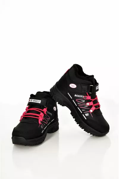 Момичешко бельо Кожена нехлъзгаща се подметка Зимни ботуши за сняг