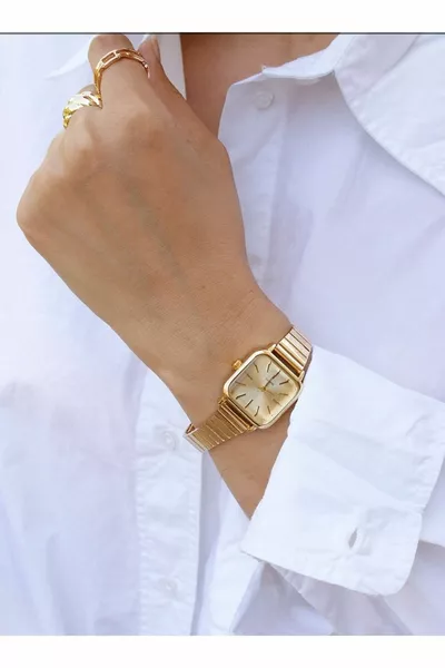 Stahl - Elegante minimalistische Damenarmbanduhr