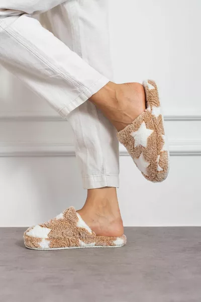 Modafrato STAR OFF Women's House Slippers Winter Slippers Silent Sole