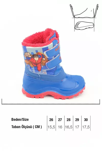 الشتاء الأولاد الداخلية أفخم الفيلكرو قابل للتعديل للماء Braveman أحذية الثلج الأحذية