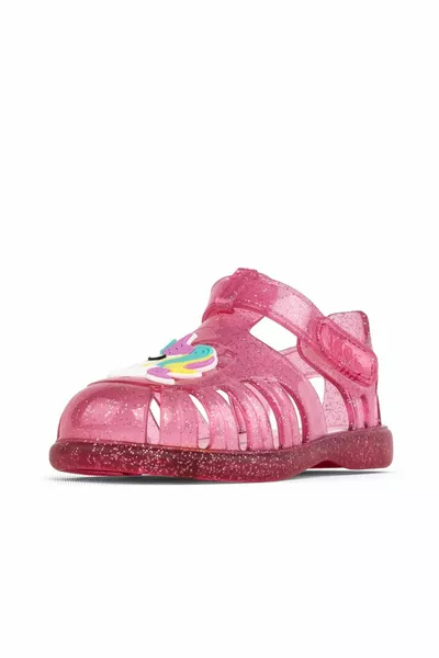 Kinder Velcro Sandalen  Tobby Glanz Unicornio