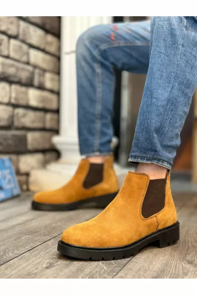  Inside Out Натуральная Кожа Верблюжья Замша Мужские Спортивные Полуботильоны