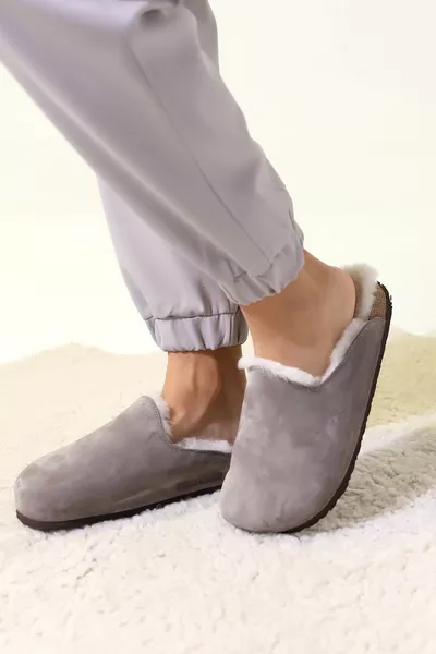 Römischer Pelz Korksohle Orthopädische Unjisex Hausschuhe