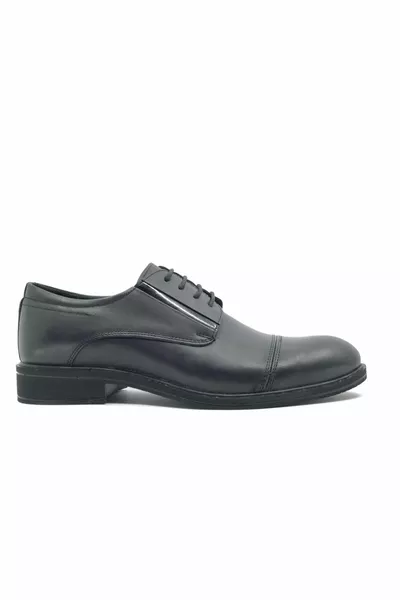 Dropland  Leather Men's Classic Shoes BLACK