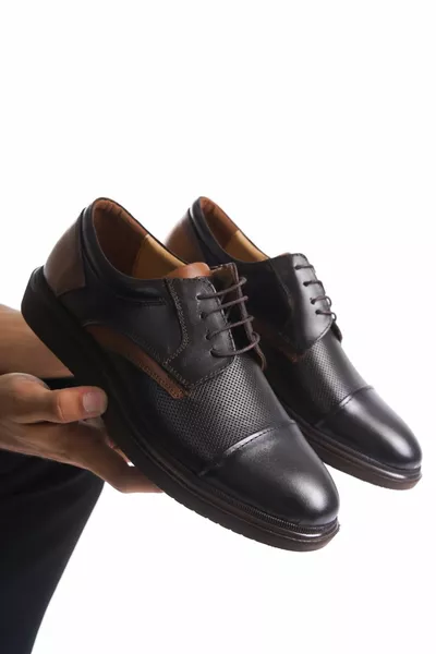 نعال سميكة، جلد طبيعي، أحذية رجالية