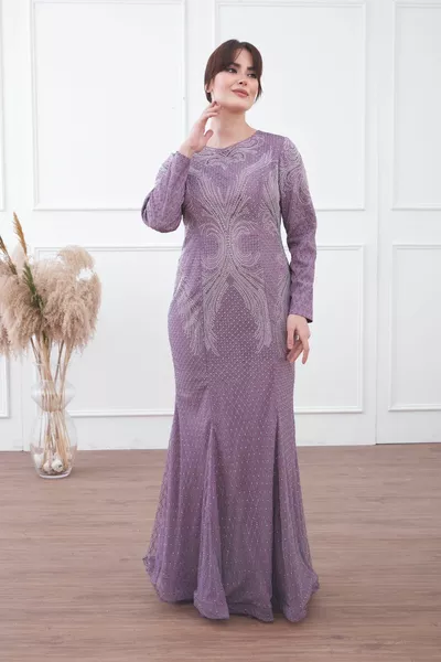 Plus Size Hijab Evening Dresses