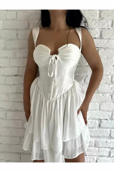 المرأة حزام مشد نظرة أزرار الجبهة البسيطة تصميم اللباس