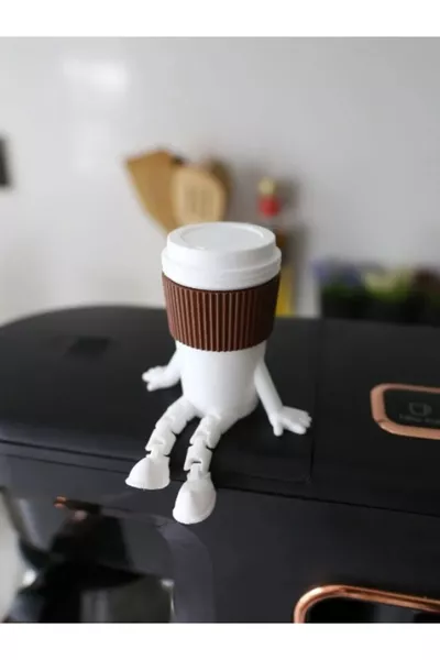 Cute Coffee Corner 6-Piece Figurine Set - Coffee Bean - Moka Pot - Cup - Glass Decorative