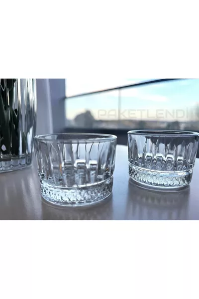 Oslo Elysia 6-Piece Glass Bowl Set for Coffee Side Dishes, Mini Serving, Sweets, Jam, and Sauce