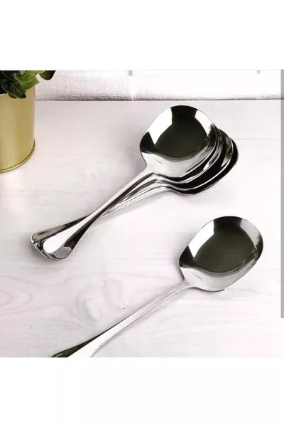 Стоманена сервизна лъжица 4 броя Srv-kşk