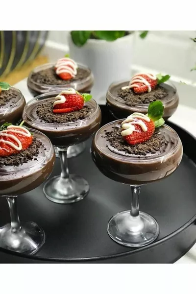 6-delige Bistrocup Glazen Dessertservies 6 stuks