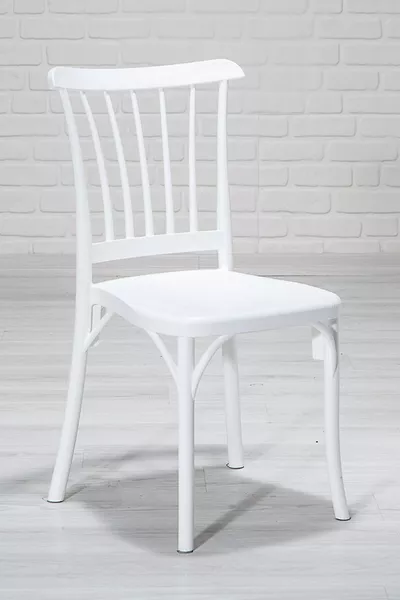 Home Violet 2 Sedie da Cucina, Balcone e Giardino Bianche