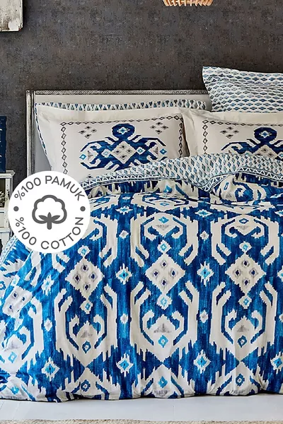 Neos Mavi % Baumwolle Einzelbett-Bettwäsche-Set