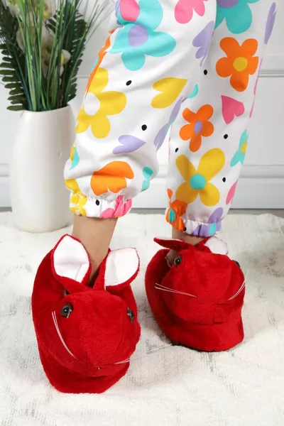 Unisexe Pied de Lapin Hiver Chaud Moelleux Panduf