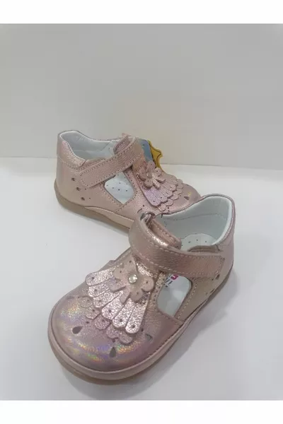 CHAUSSURES ORTHOPÉDIQUES DE PREMIER PAS POUR SUPPORT DE CHEVILLE EN CUIR VÉRITABLE.