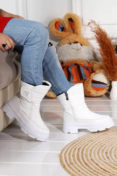 Suola antiscivolo in piuma termica Stivali da neve madre-figlia