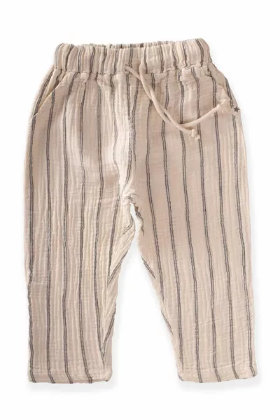 Pantalon en mousseline 1-7 ans Double Stripe