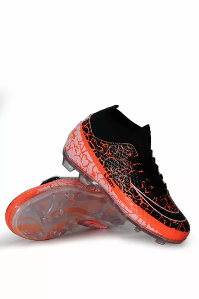 Guaranteed Socks Kids Football Boots Football Shoes Freemax.CCKKRMP Orange Black
