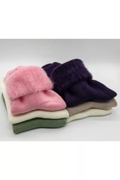 6 Paires de Chaussettes de Nuit d'Hiver pour Femmes Extra Douces en Laine Thermique