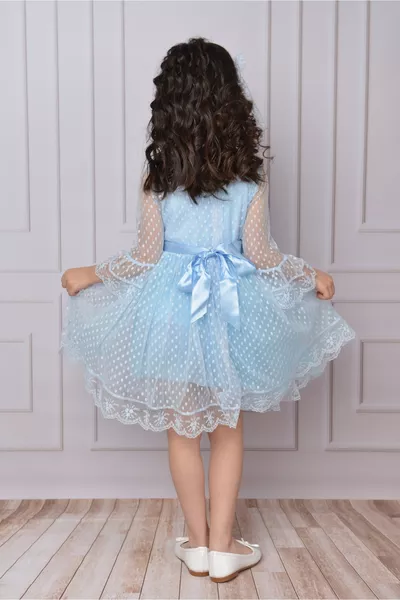 Mädchenkleid Mädchenkleid mit Schnalle Mädchenkleid Tüllspitzenkleid