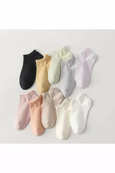 5 " Dubbele Vrouwen Extra Comfort Bamboe Sloffen Sokken Set (NAADLOZE TEEN)