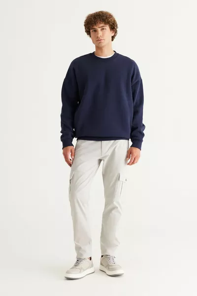 الرجال الأزرق الداكن المتضخم صالح فضفاض صالح القطن الصوف داخل 3 الموضوع طاقم الرقبة قميص من النوع الثقيل