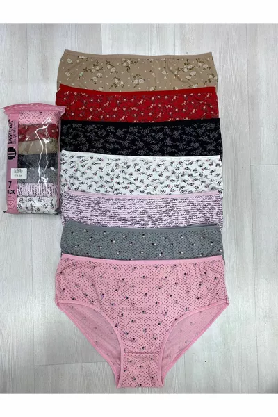 7-частен пакет Боксерки за жени от памучно трико с различни цветове и шарки