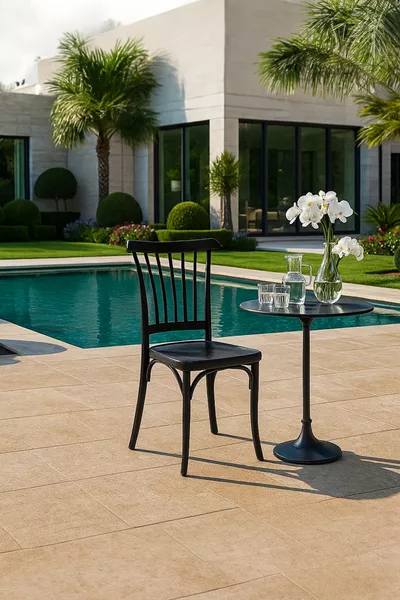 4 كراسي طعام للمطبخ باللون البنفسجي والأسود