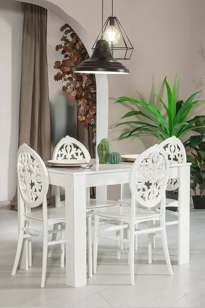 Venus Kitchen Chair 4 Pieces – White