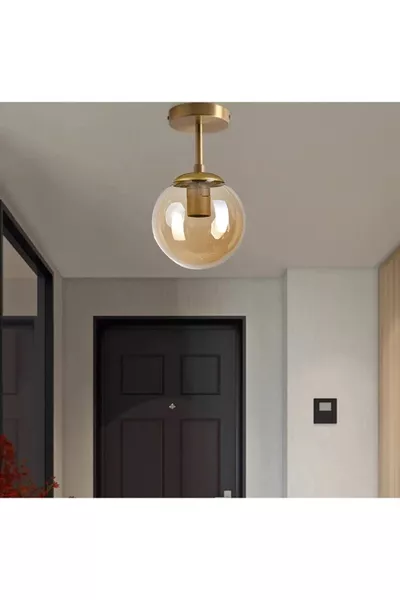 Mini Modern Salon - Cuisine - Chambre Plafonnier Suspension Simple avec Verre Glop