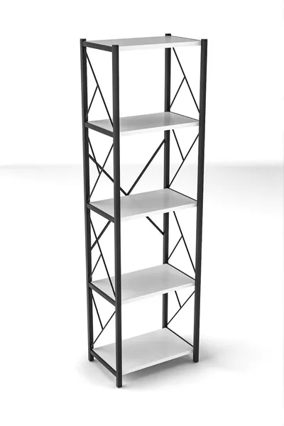 Felix Metal Enkele Boekenkast 5 Planken Multifunctioneel Bestands- en Boekenrek Kantoor- en Woonkamerrrek