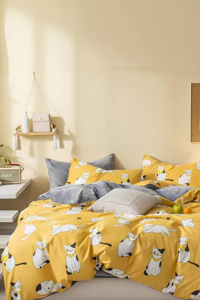 Спален комплект с ластик за единично легло