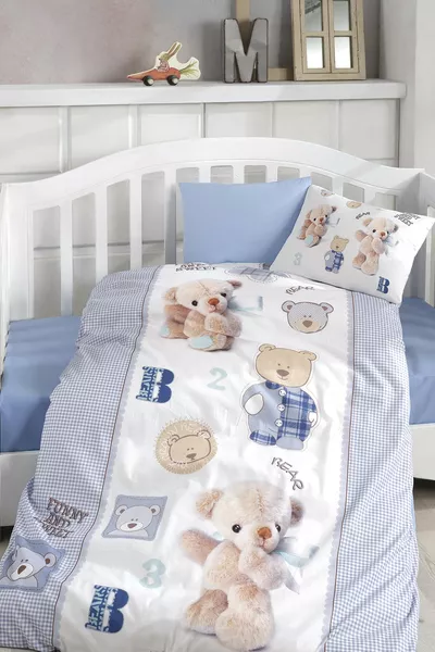 Digital Printed 3D Cotton Baby Bedding Set