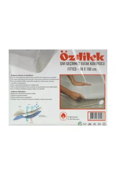 Водоустойчив подложка за легло с еластичен кант