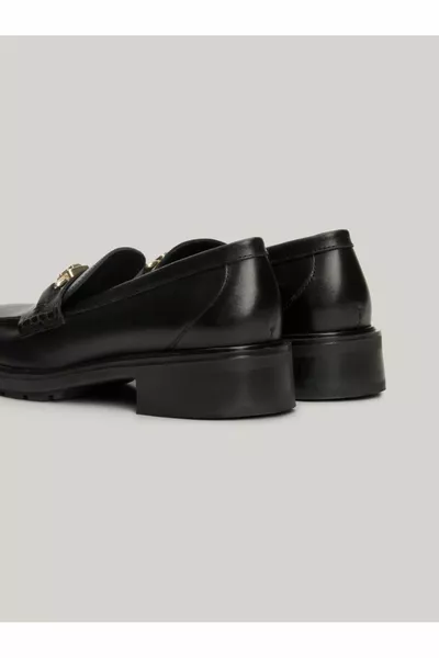 TH Monogram Leather Loafers