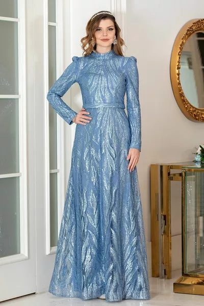 Мечтани вечерни рокли с хиджаб с големи размери