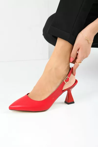 كعب مفتوح من الخلف للسيدات كعب شامبانيا