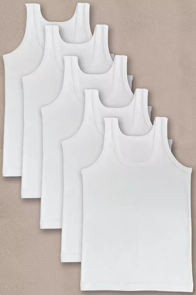 % Cotton Kids' Tank Top - 5 Pieces