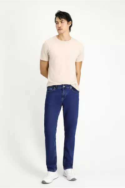 Regular Fit Stretch Denim Pants