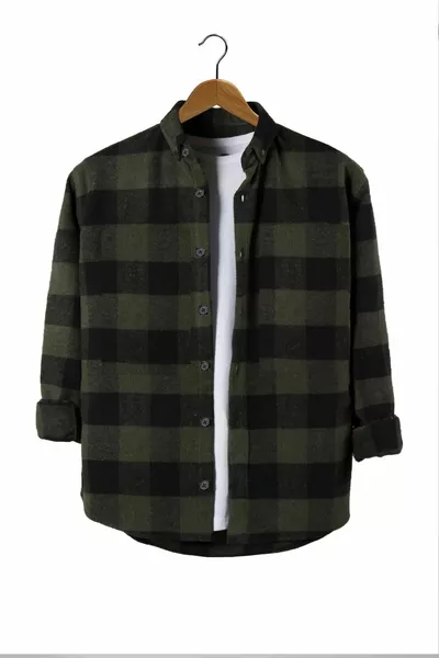 Plus Size Oversized Plaid Lumberjack Shirt